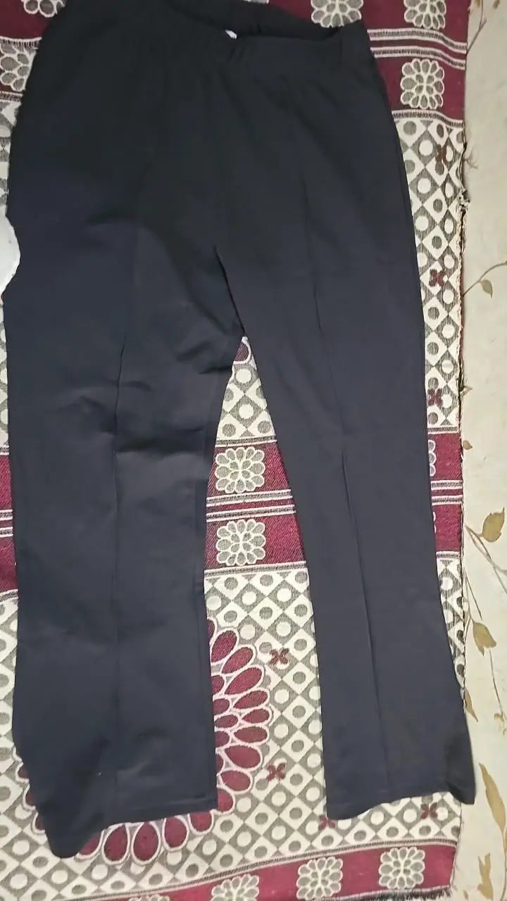 Women's Nontransparent Fabric Classic-Stylish Pant Pack of 3 (Black White Pink) rc0six-yy