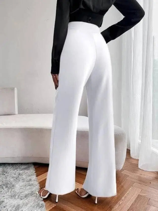 Women's Nontransparent Fabric Classic-Stylish Pant Pack of 3 (Black White Pink) rc0six-yy